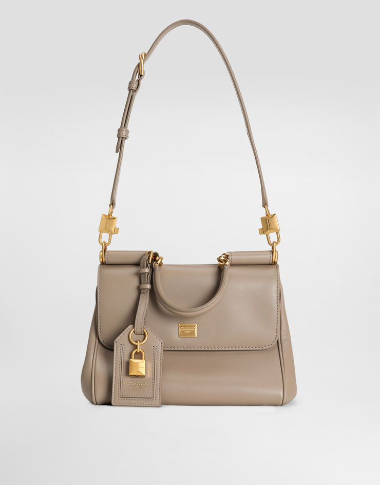 Dolce & Gabbana My Sicily plongé calfskin bag Beige BB7781B7321