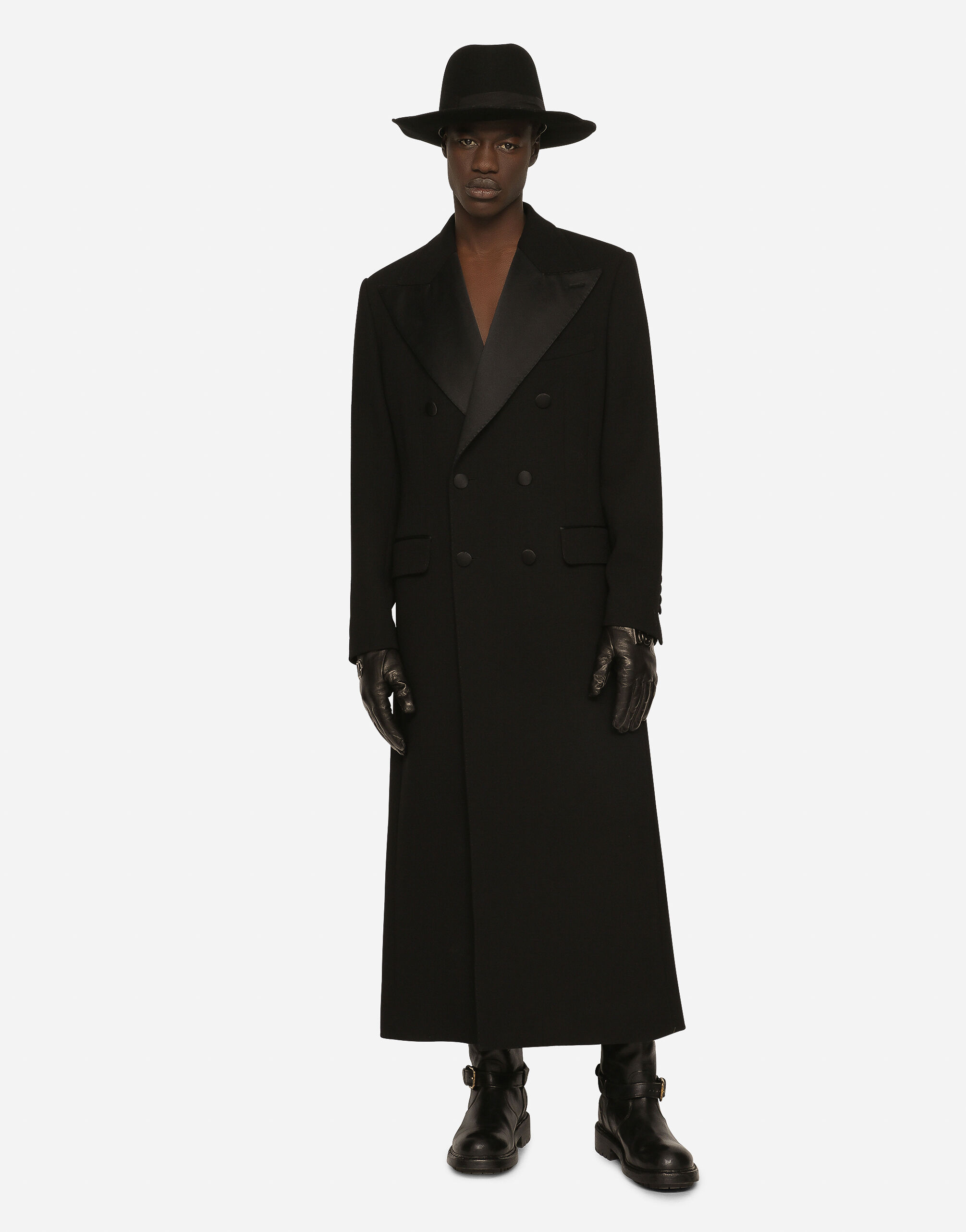 Dolce gabbana black coat cheap