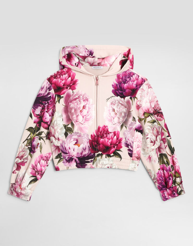 Dolce & Gabbana Peony-print cotton sweatshirt Dolce & Gabbana Peony-print cotton sweatshirt Multicolor L5JWDMG7QWQ