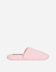 Dolce & Gabbana Jacquard Cotton Terry Slippers Pink BI0330AV967