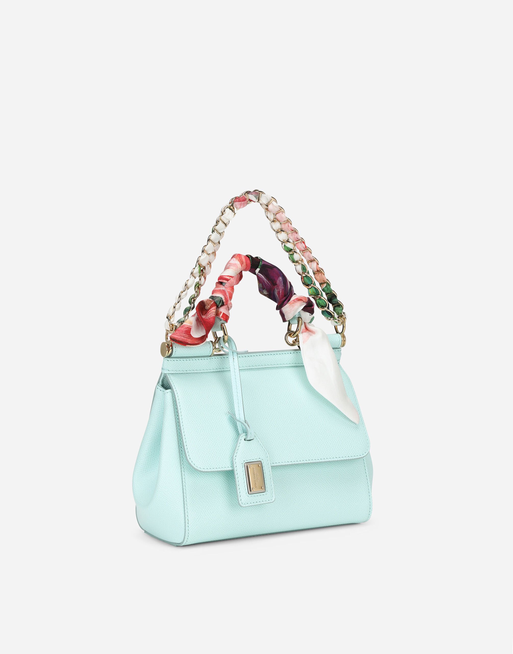 Medium sicily bag hot sale in printed dauphine calfskin
