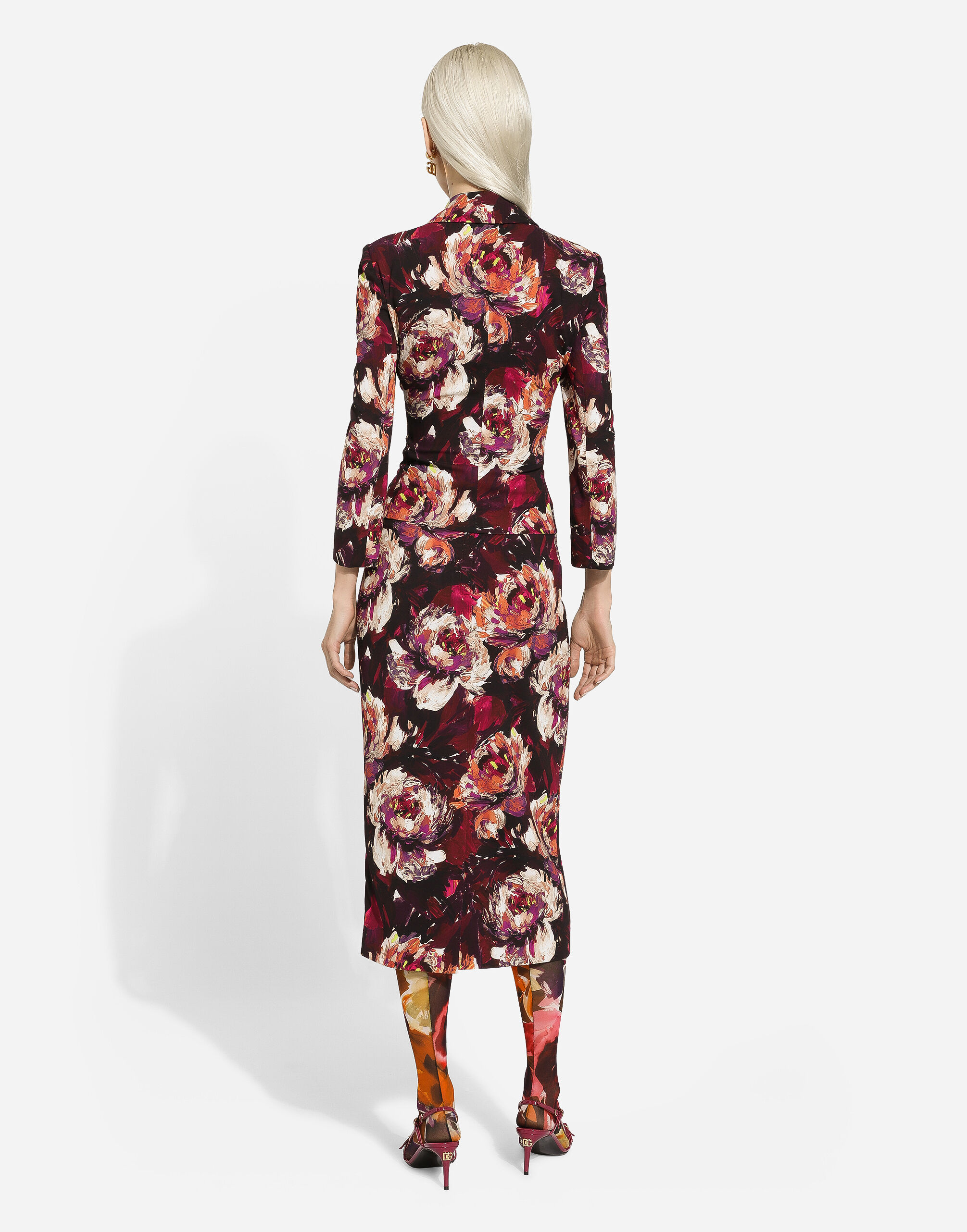 Dolce gabbana peony skirt sales