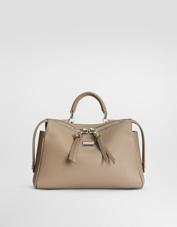 Dolce & Gabbana Vittoria handbag in calfskin Beige BM7939A0370
