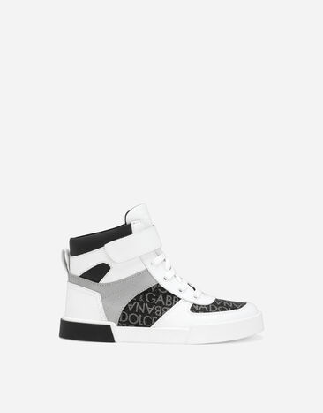 Dolce&Gabbana Zapatilla Portofino de corte alto Negro DA5124AM185