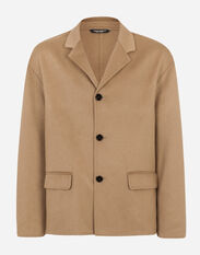 Dolce & Gabbana Single-breasted cashmere jacket Beige GYZMHTFR20N