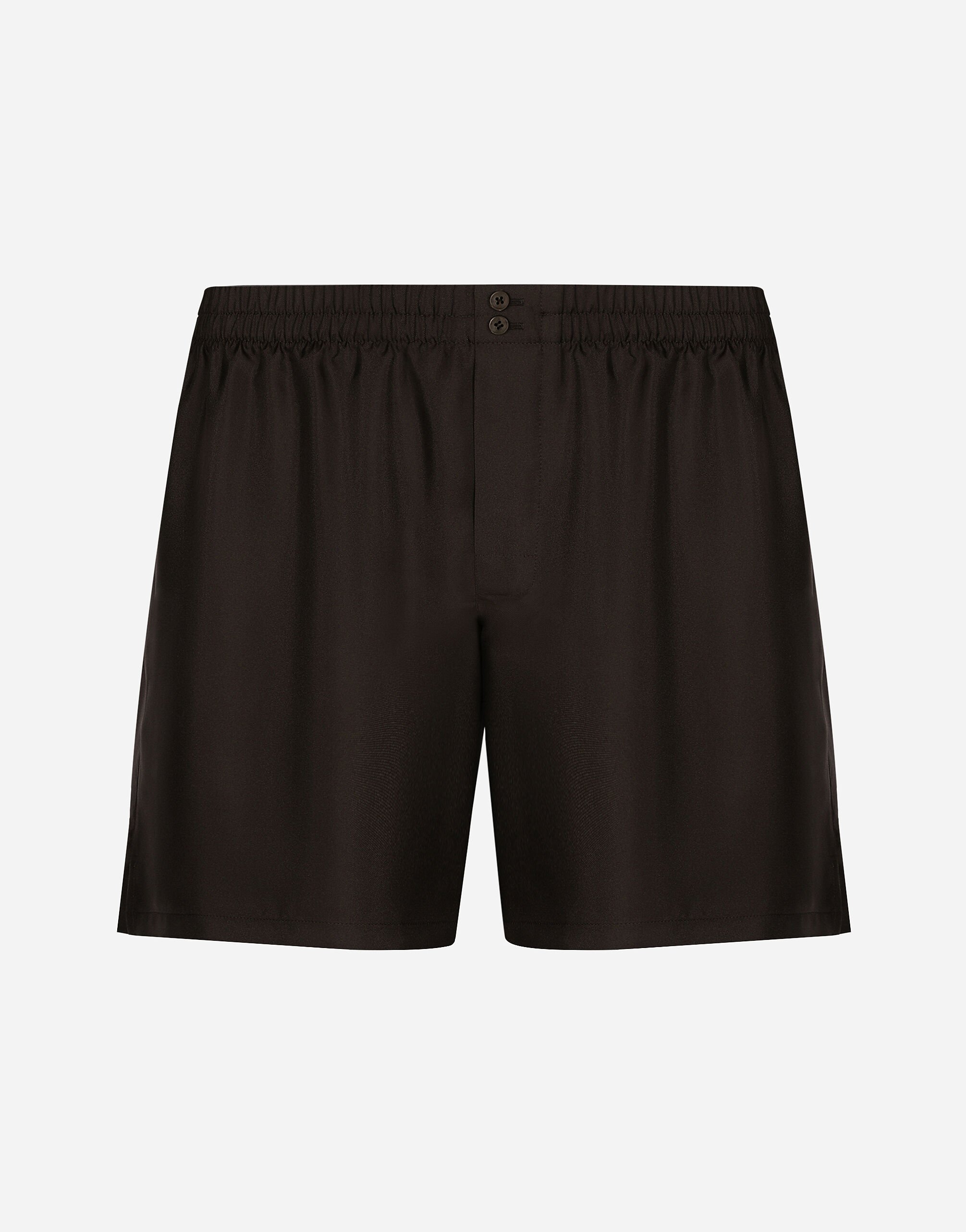 Dolce & Gabbana Shorts de seda Imprima G035TTIS1VS