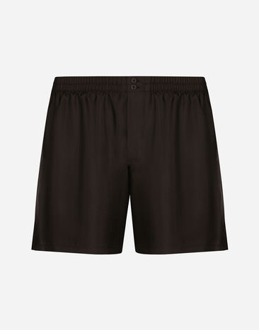 Dolce & Gabbana Short en soie Imprimé G031TTHI1SV