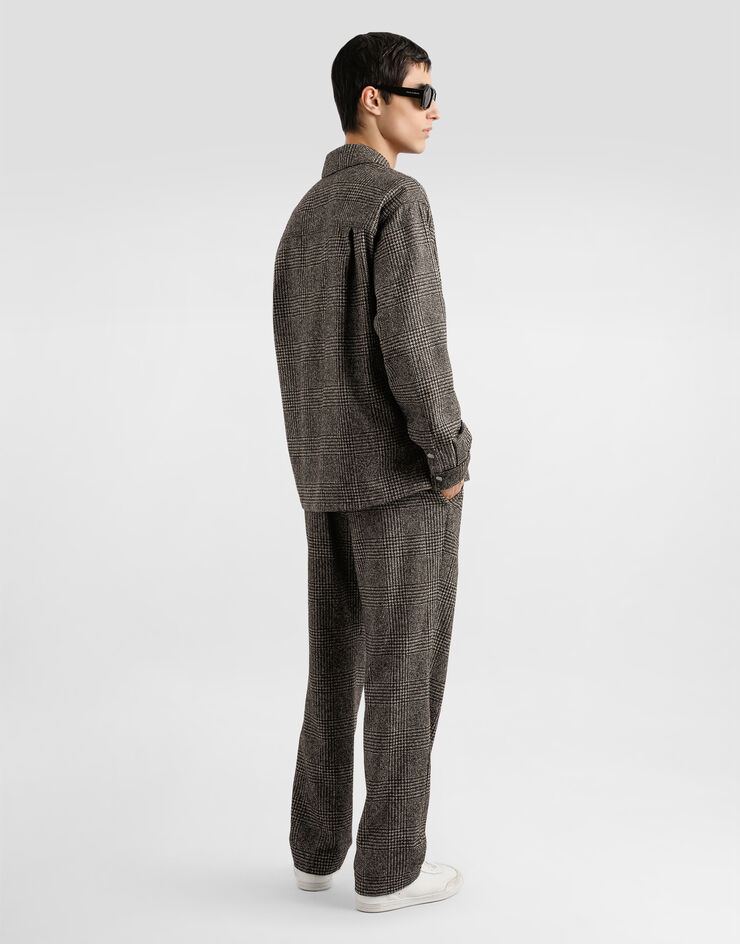 Dolce & Gabbana Glen plaid alpaca blend joggers Multicolor GP12RTFQMKD