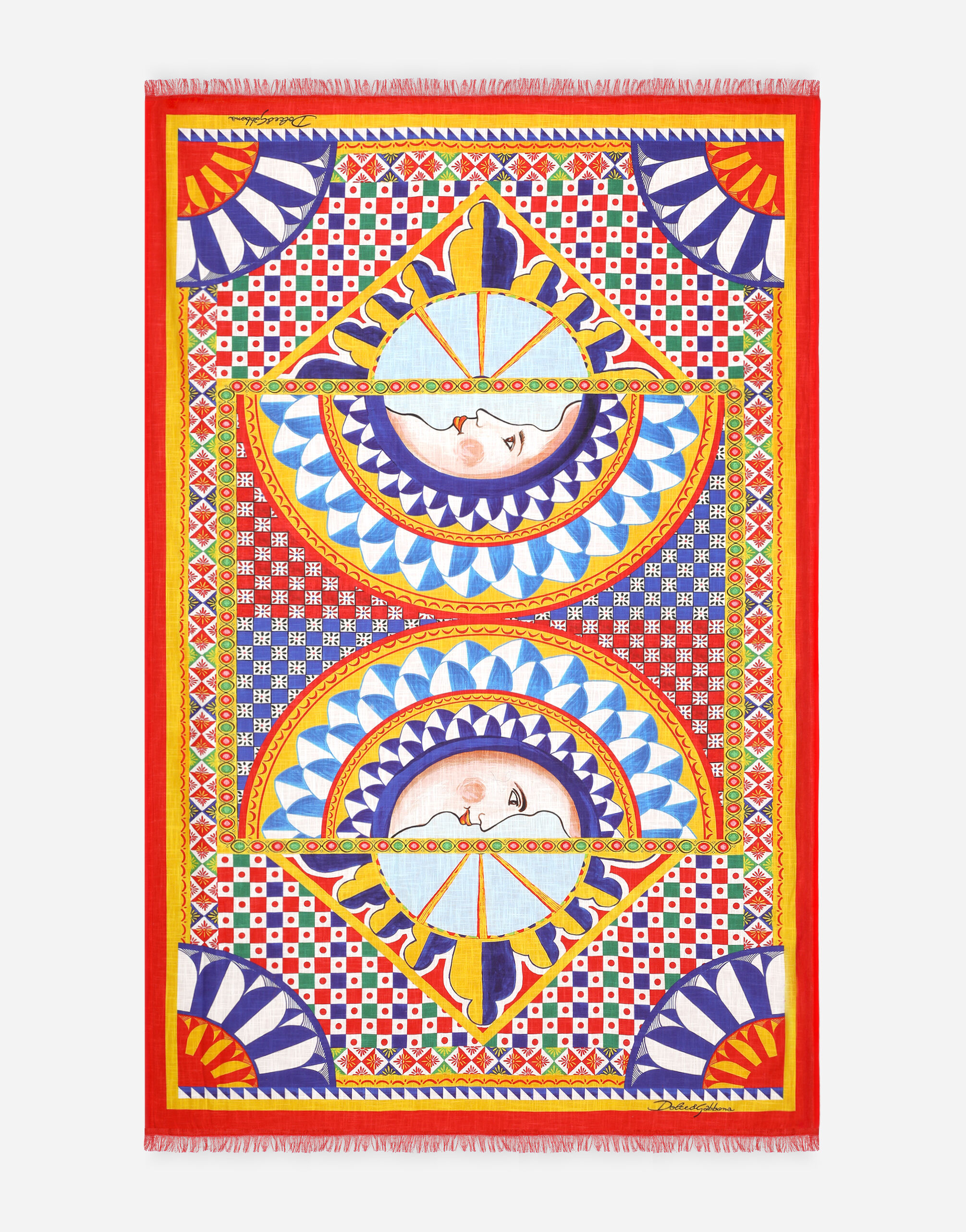 Dolce & Gabbana Doubled Beach Towel Multicolor TCF019TCAGB