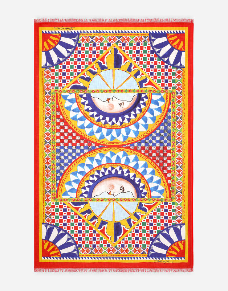 Dolce & Gabbana Пляжное полотенце из двойной ткани разноцветный TCF016TCAK1