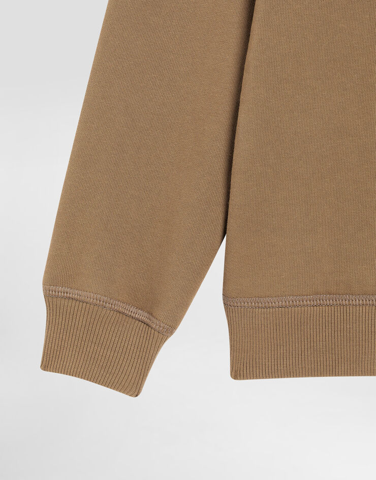 Dolce & Gabbana Felpa con cappuccio  con logo Dolce&Gabbana Marrone L4JWLUG7O4U