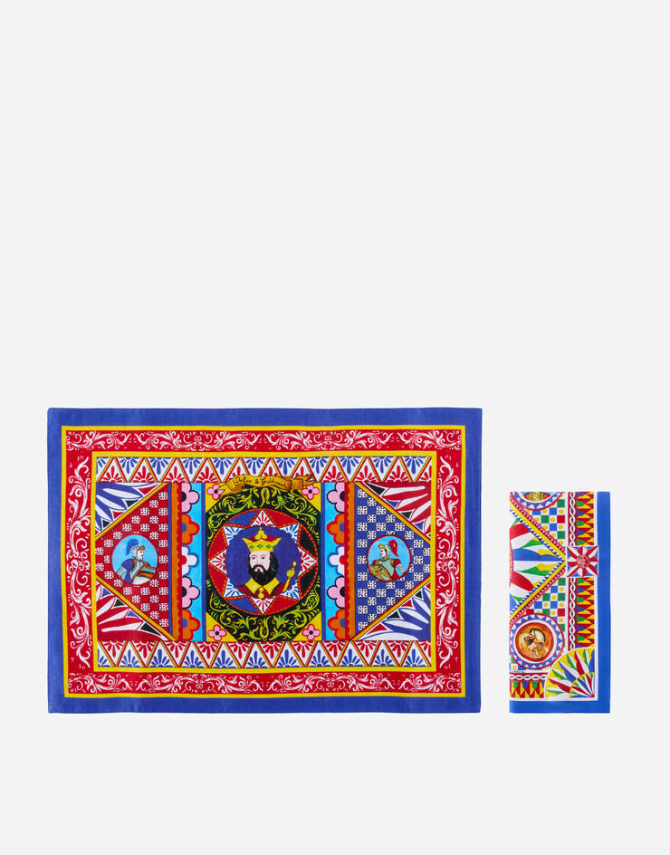 Dolce & Gabbana Set Linen Placemat and Napkin разноцветный TCGS04TCADN