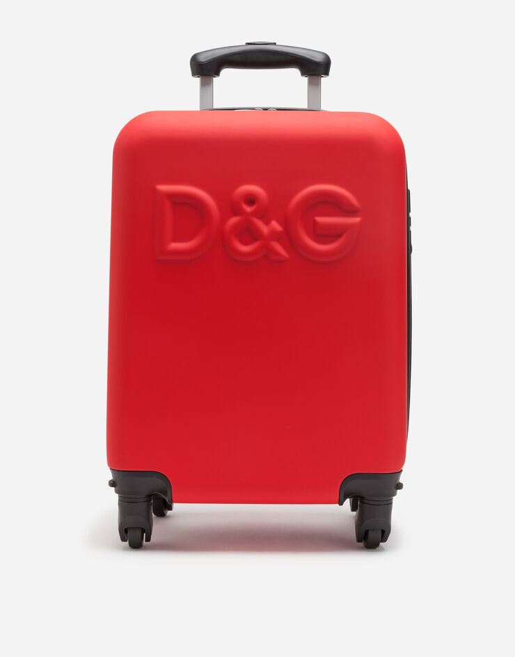 Dolce & Gabbana Чемодан на колесах с логотипом КРАСНЫЙ EM0098AN883