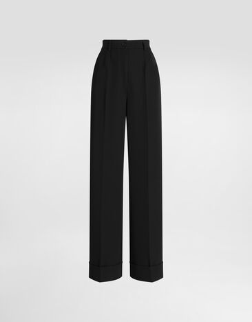 Dolce & Gabbana Wool gabardine trousers Black FTBM0TFU2OW
