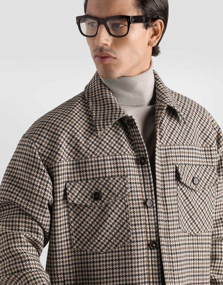 Dolce & Gabbana Quilted houndstooth wool jacket  G9CKYTFM2HQ
