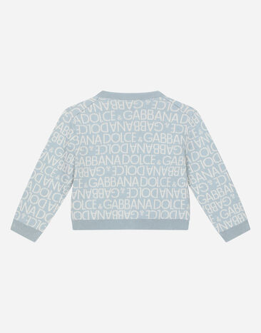 Dolce&Gabbana Round-neck jacquard cardigan Multicolor L1KWE9JFMU8