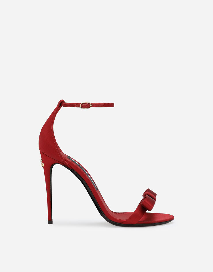 Dolce & Gabbana Sandalia de raso Rojo CR1617A7630