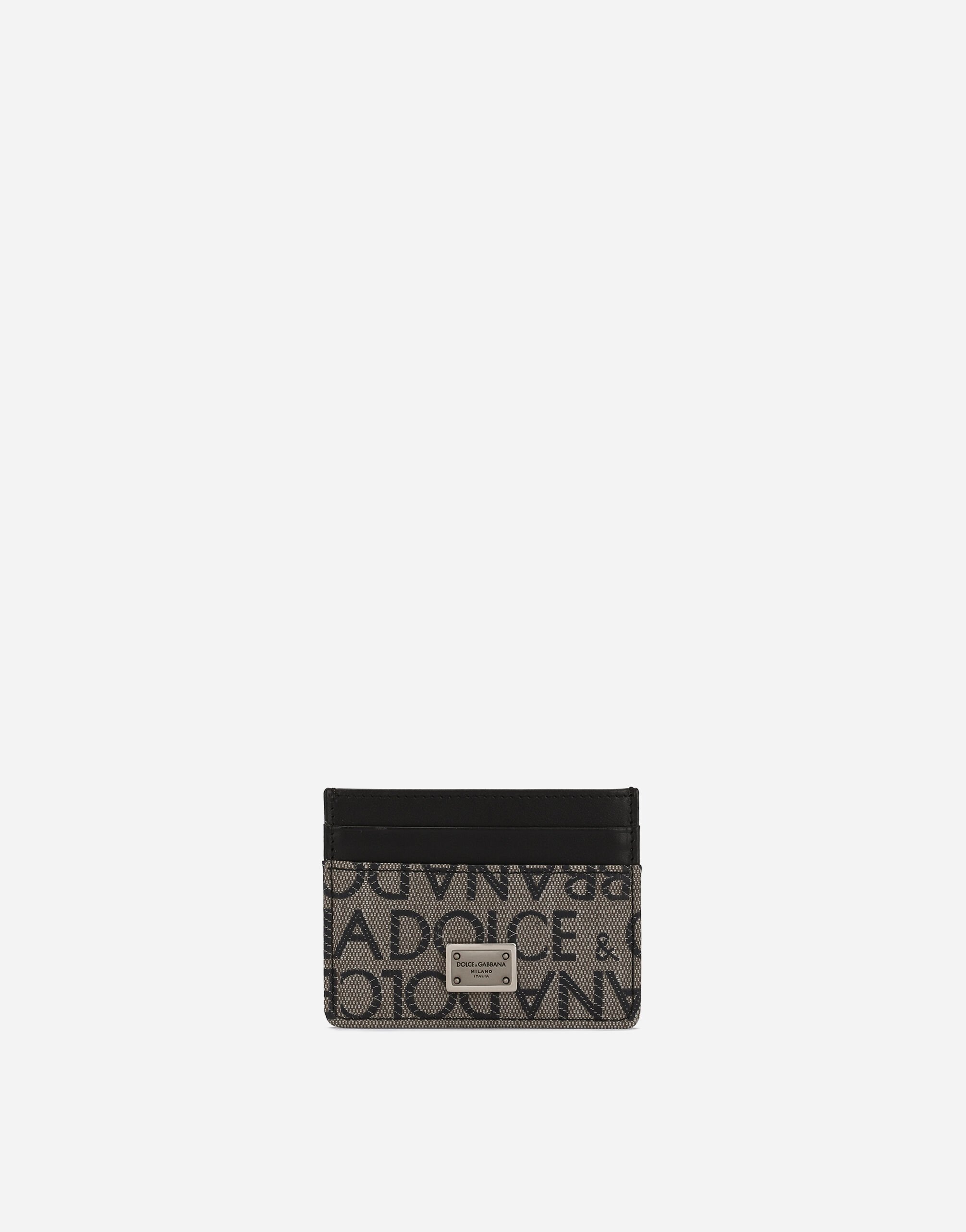Dolce & Gabbana Jacquard card holder Black BP3287AG218