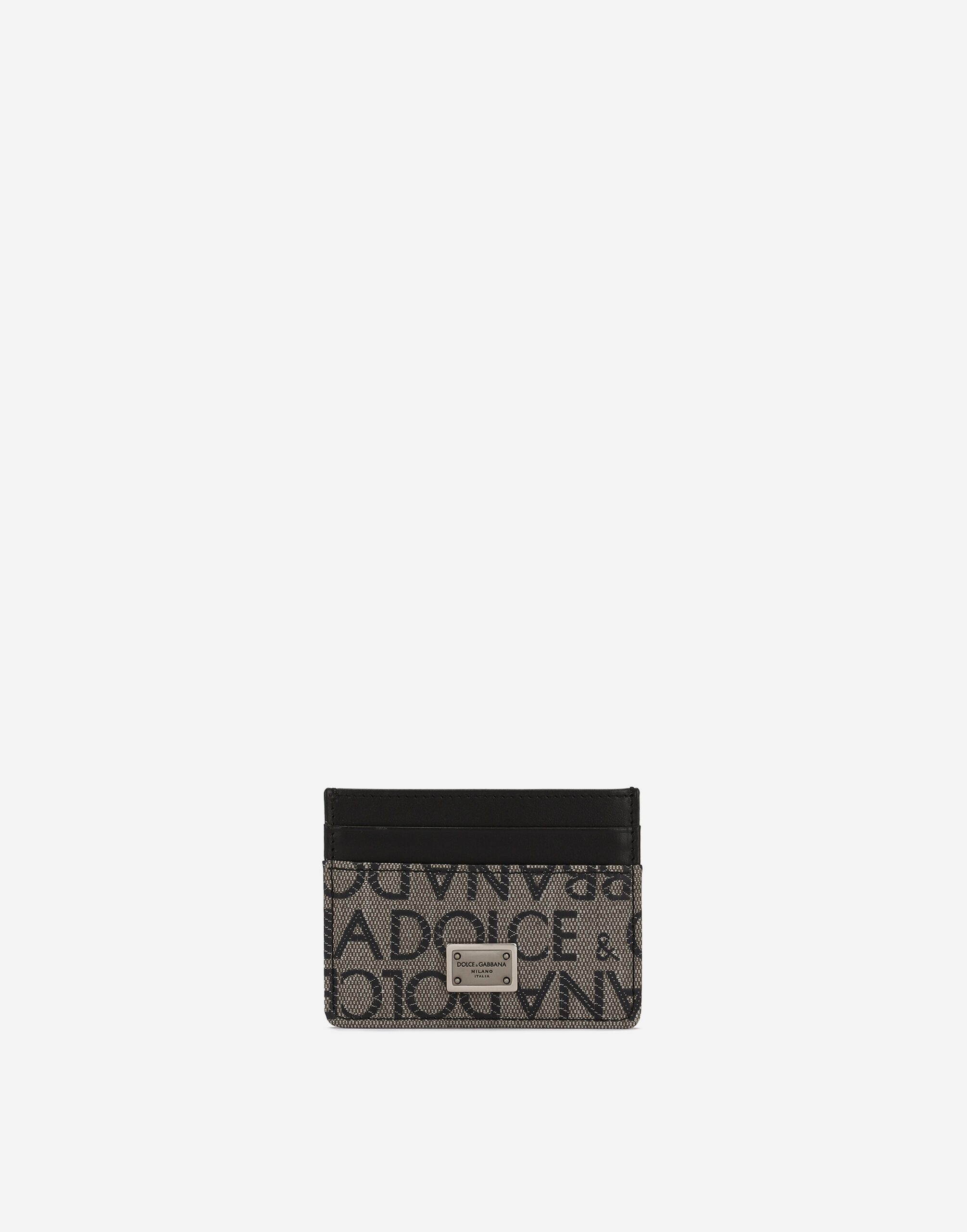 Jacquard card holder in Multicolor for Men Dolce Gabbana