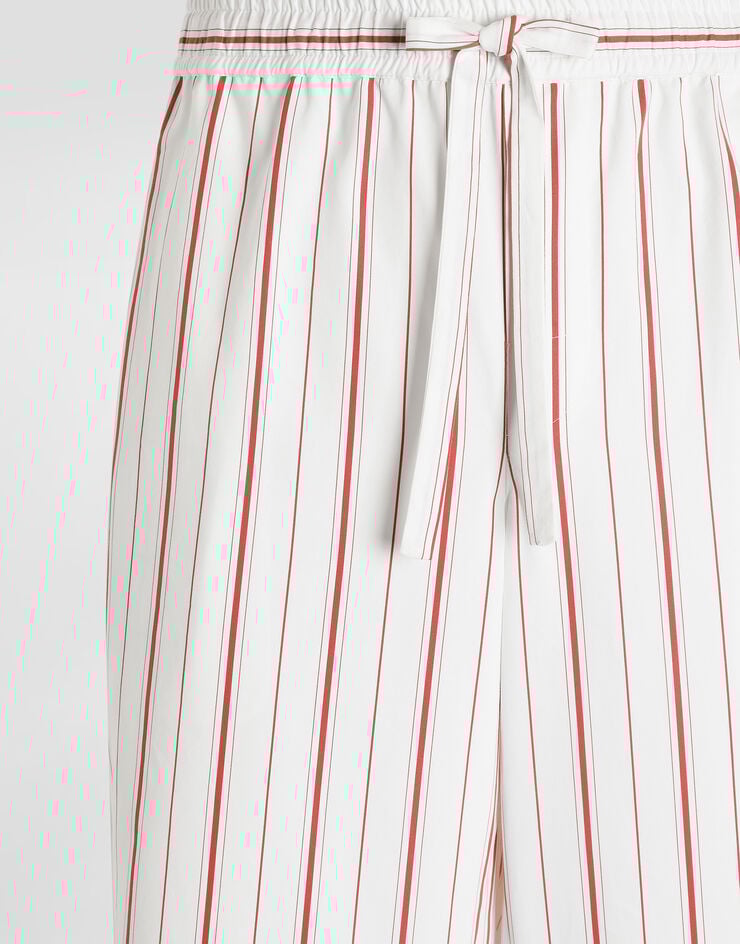 Dolce & Gabbana Striped poplin trousers Multicolor GP18JTFR51T