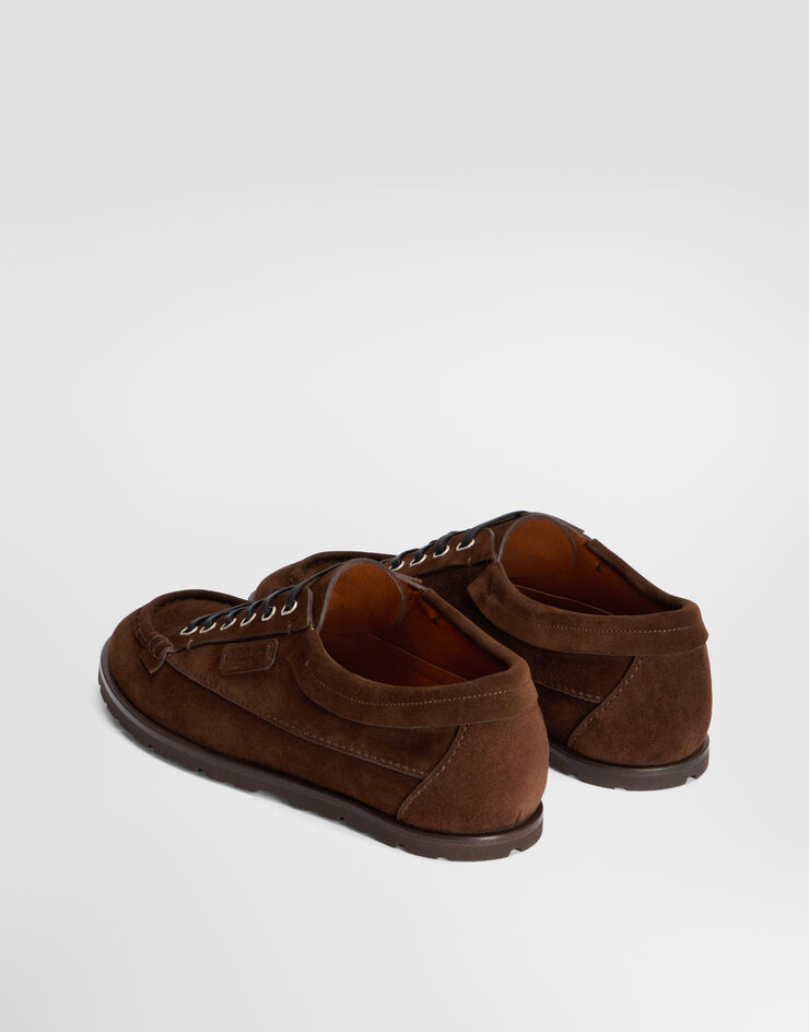Dolce & Gabbana Split calfskin derby shoes Brown A10957AT441
