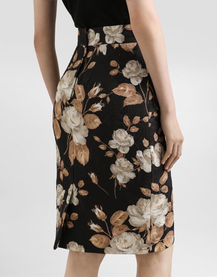 Dolce & Gabbana Vintage rose-print skirt Print F4C2CTFSTBR