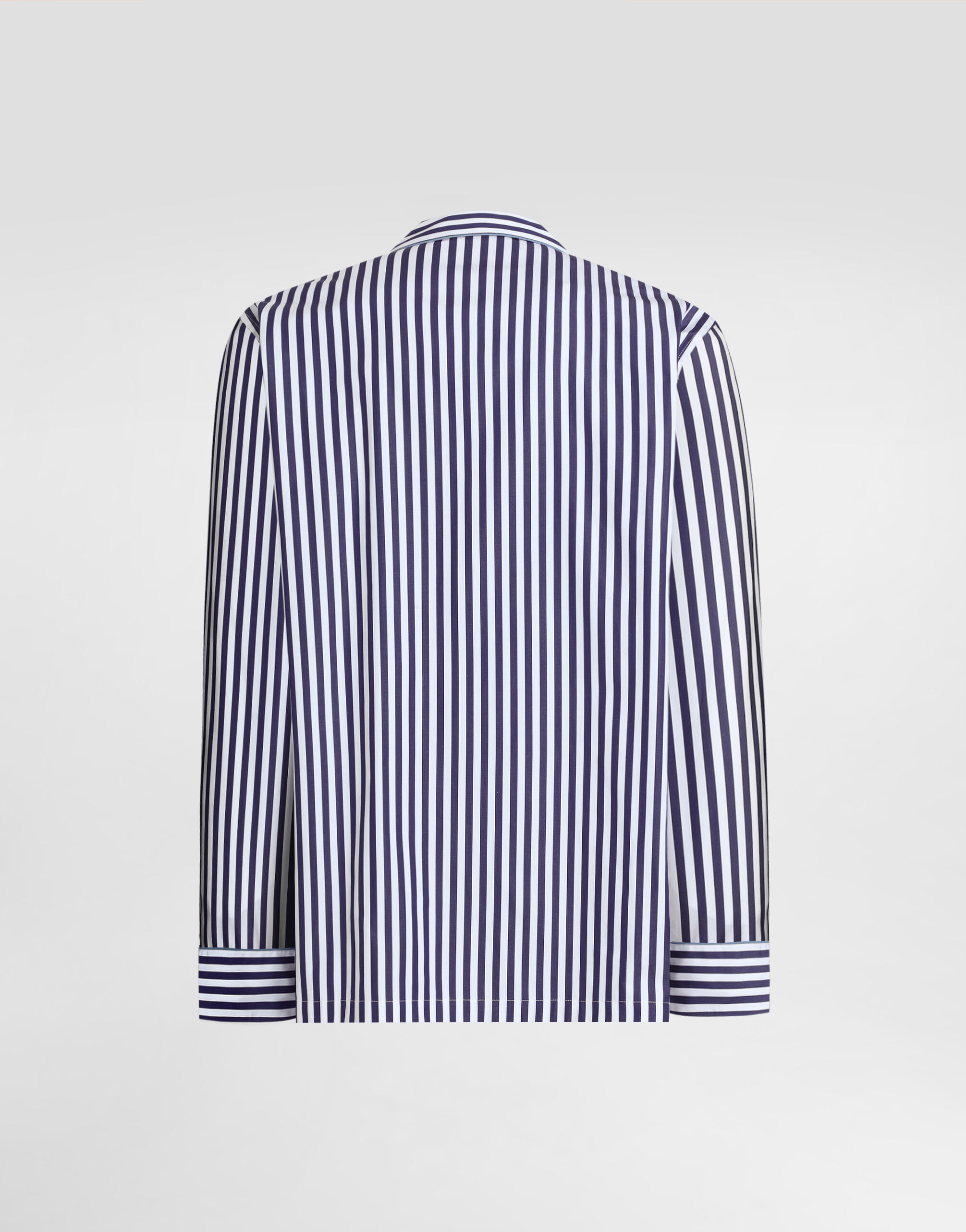 Striped poplin vanity robe - thumbnail 2