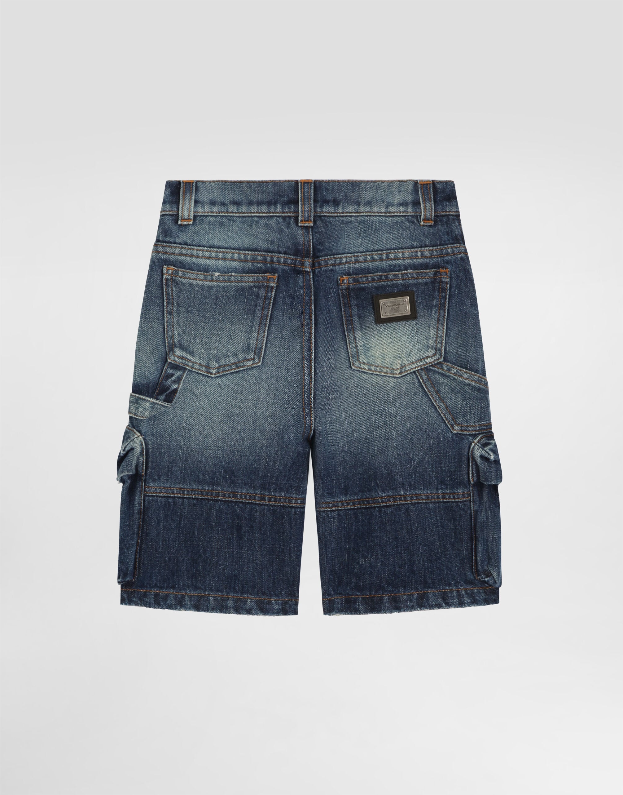 Multicolorのボーイズ デニム バミューダ ショーツ | Dolce&Gabbana®