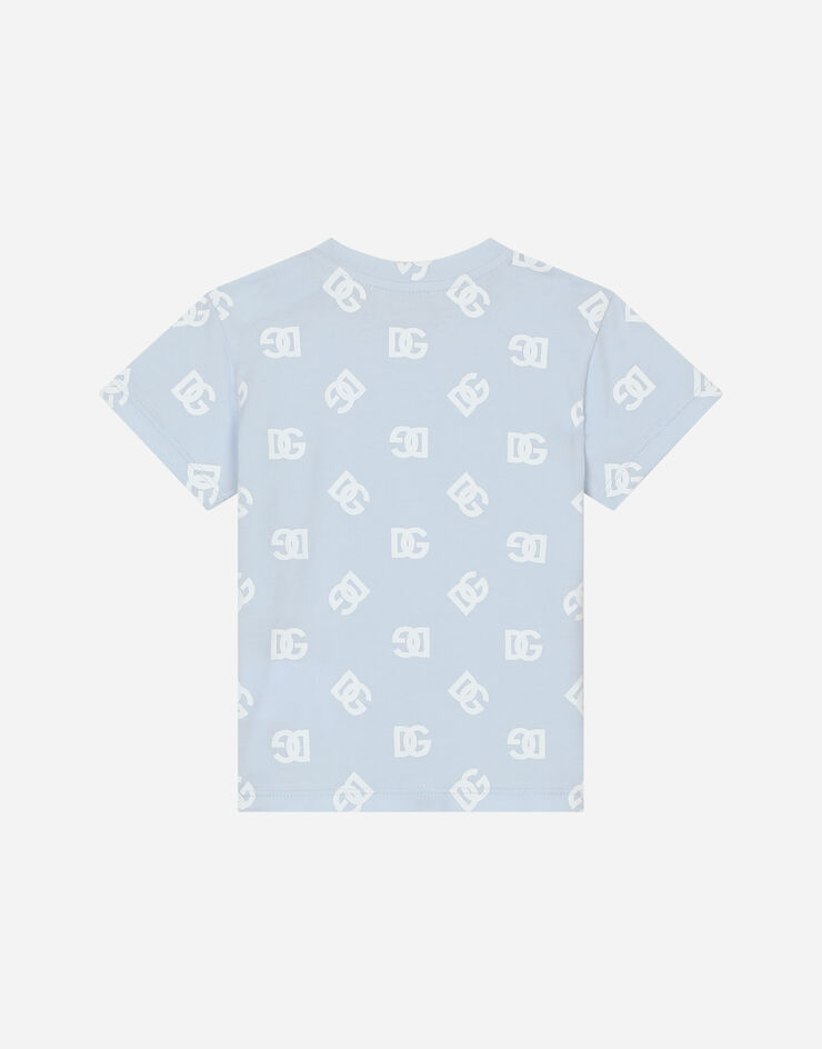 Dolce & Gabbana Tシャツ ジャージー オールオーバーDGロゴプリント グレー L1JT8EG7HX5