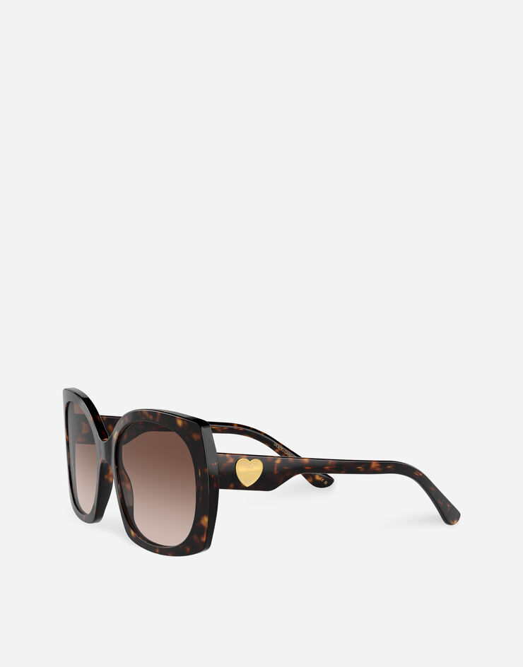 Dolce & Gabbana نظارة شمسية DG Devotion بني VG4385VP513