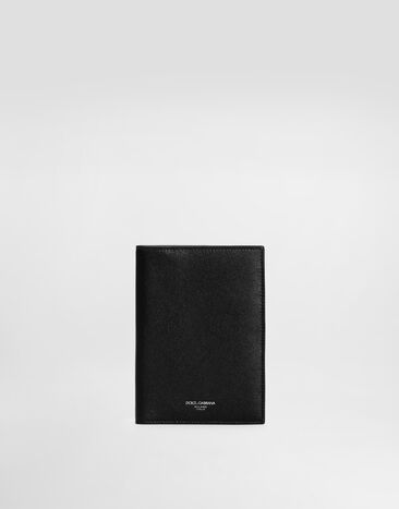 Dolce & Gabbana Reisepasshülle aus Kalbsleder Schwarz BP2215AV956