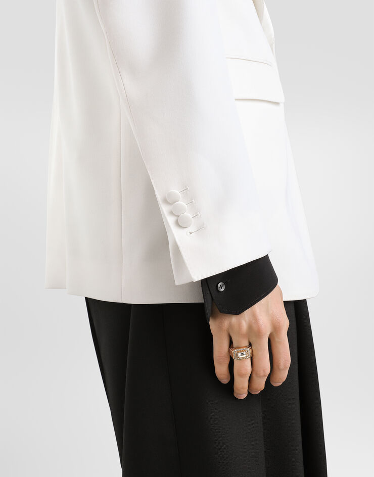 Dolce & Gabbana Sicilia single-breasted wool jacket Dolce & Gabbana Sicilia single-breasted wool jacket White G2VQ8TFU27K