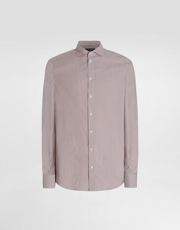 Dolce & Gabbana Striped cotton martini shirt Multicolor G5OI6TFREDW