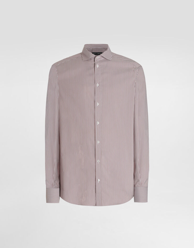 Dolce & Gabbana Striped cotton martini shirt Multicolor G5OI6TFREDW