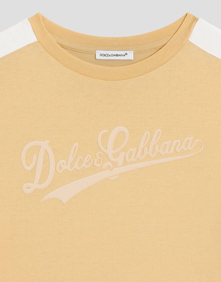 Dolce & Gabbana Jersey t-shirt with print Yellow L4JTKDG7PWQ