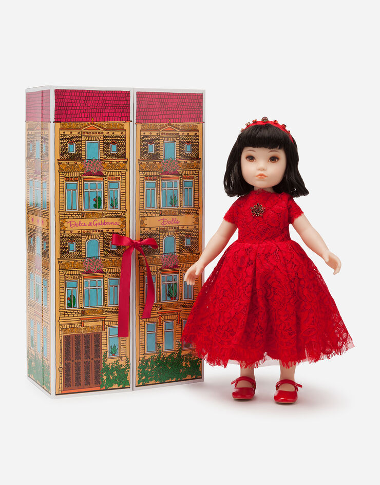 Dolce & Gabbana Doll with lace dress Multicolor LCJA18G7VAW