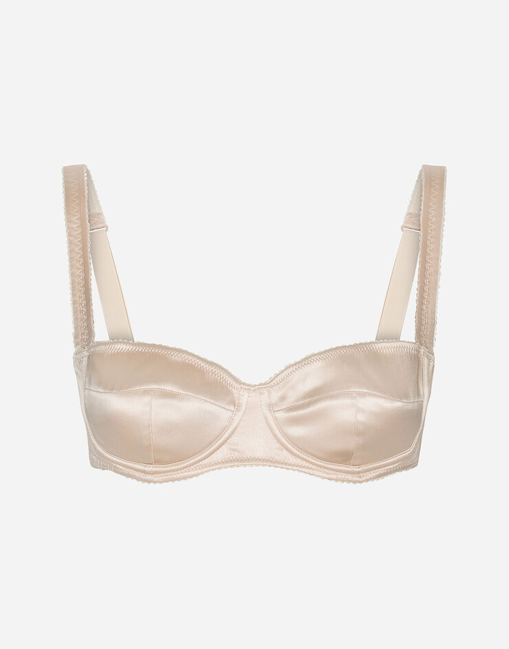 Dolce & Gabbana Soutien-gorge balconnet en satin Rose Pâle O1A12TFUAD8