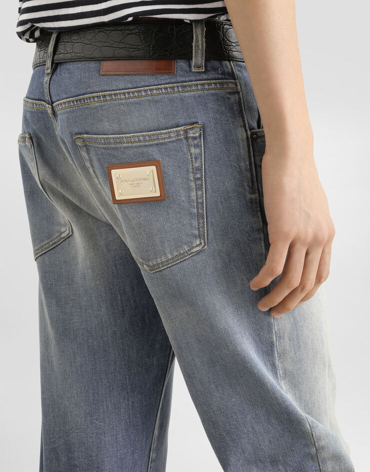 Dolce & Gabbana Pantalones en denim Multicolor GY07CDG8PO4