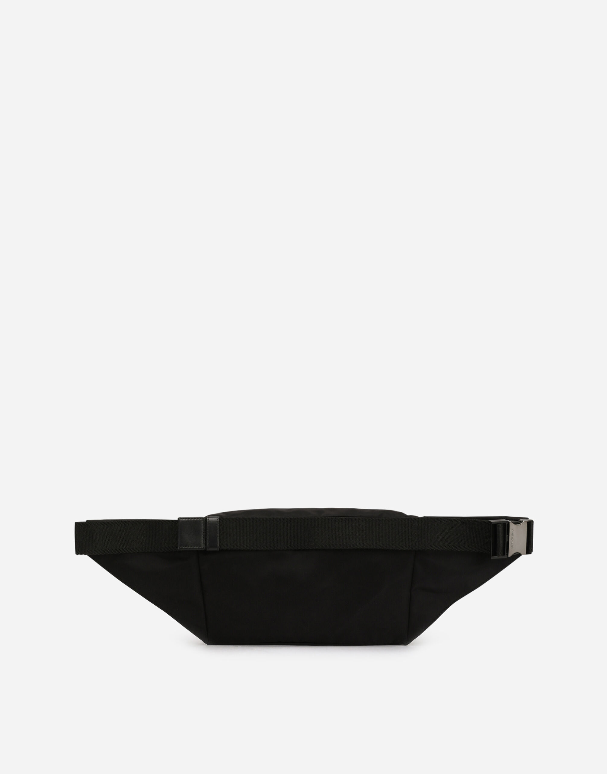 【送料&関税込】Dolce & Gabbana Nylon Belt Bag Nylon belt bag with branded plate in Black for Men