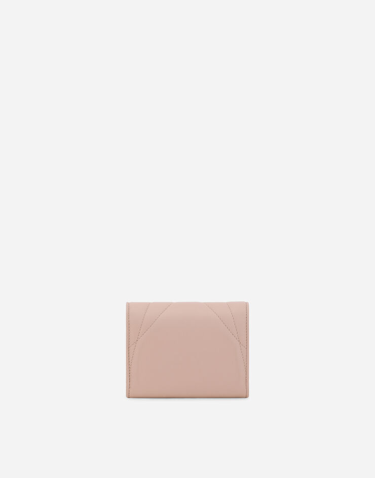 Dolce & Gabbana Маленький кошелек Devotion из стеганой кожа наппа бледно-розовый BI1269AV967