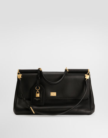 Dolce & Gabbana Maxi My Sicily handbag in plongé calfskin Dolce & Gabbana Maxi My Sicily handbag in plongé calfskin Black BB7814B7321
