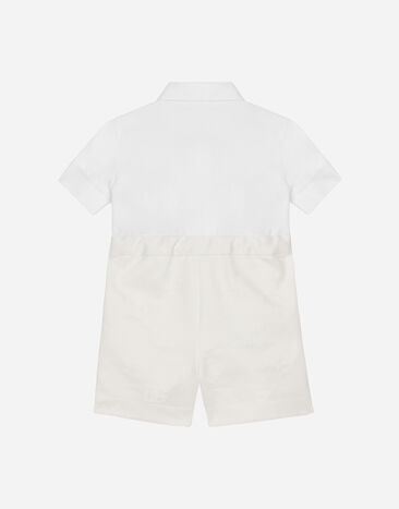 Dolce&Gabbana Short onesie with vest detail Multicolor L0EGH0G7J1F