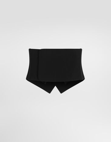 Dolce & Gabbana Kummerbund aus mikroripp Schwarz G713OTFUBG3