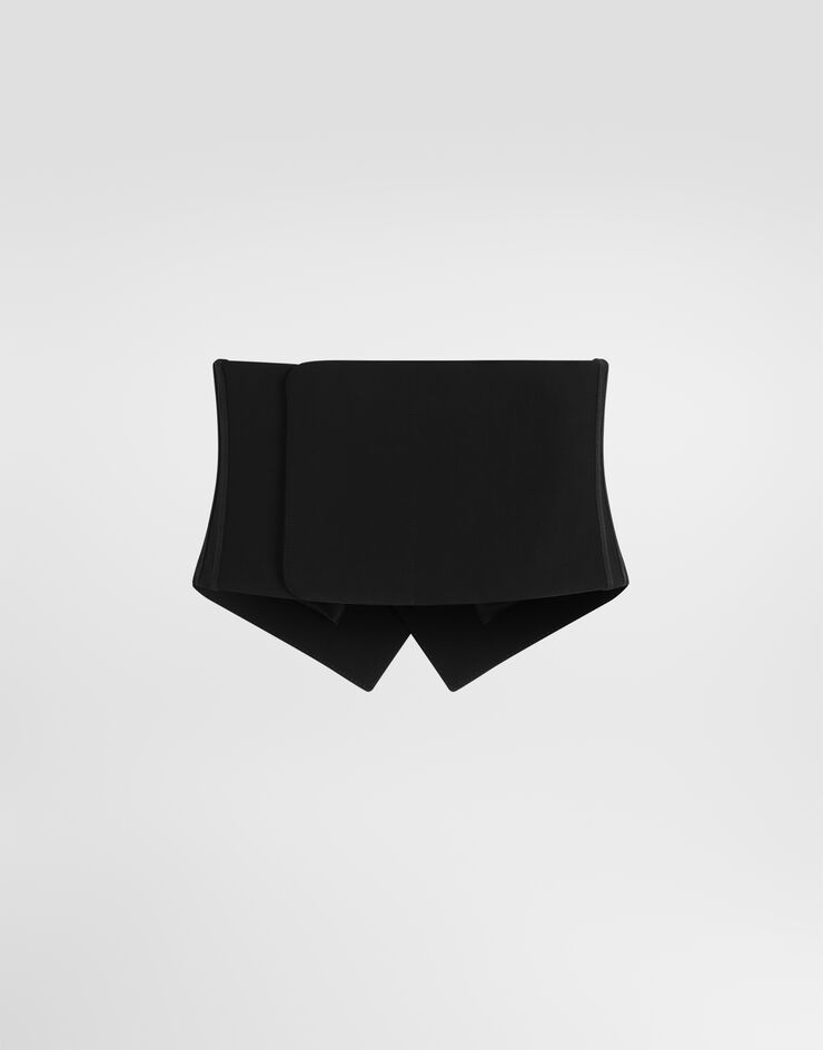 Dolce & Gabbana Kummerbund aus mikroripp Schwarz G713OTFUBG3
