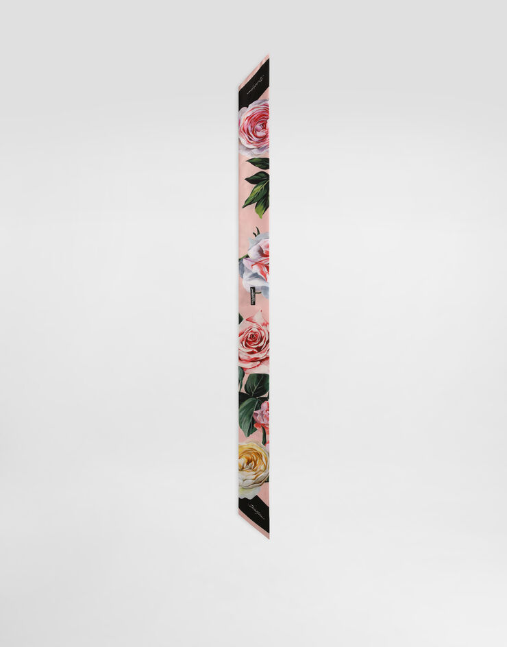 Dolce & Gabbana Bandeau 6 x 100 en sergé à imprimé pivoines et roses Imprimé FS215AGDCUN