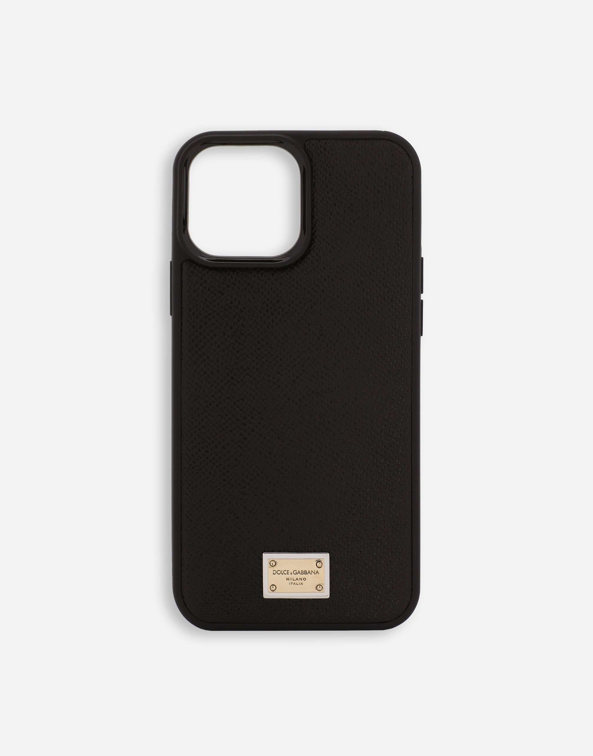 Dolce & Gabbana iPhone 13 Pro max カバー カーフスキン ブラック BI3265AG816