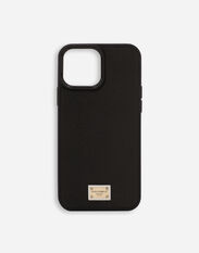 Dolce&Gabbana Calfskin iPhone 13 Pro Max cover Black BI3265AG816
