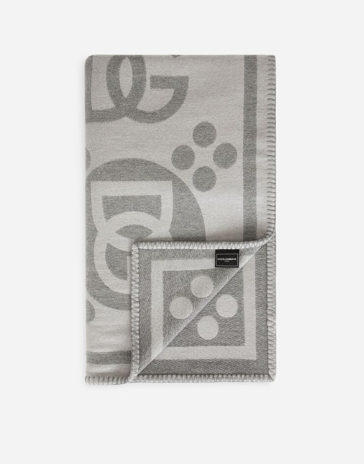 Dolce & Gabbana Wool Jacquard Blanket Multicolor TCE012TCAN2