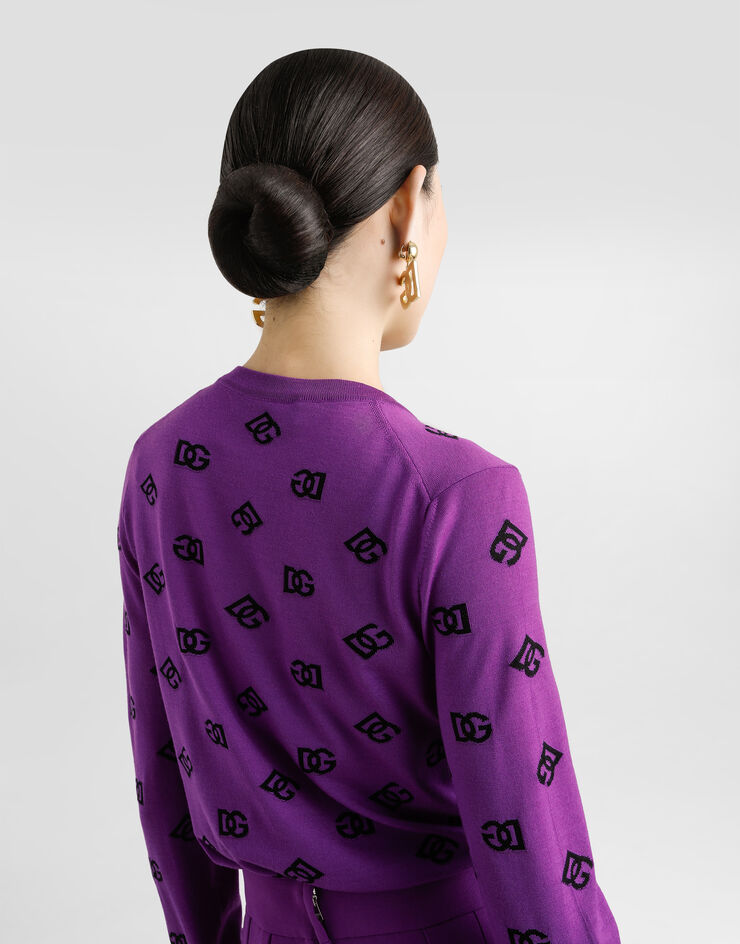 Dolce & Gabbana Wool and silk pullover Multicolor FXJ34TJGMB2