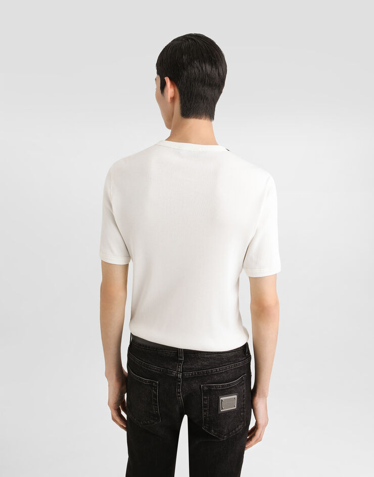 Dolce & Gabbana Serafino cotton t-shirt White G8QX6TG7P0D